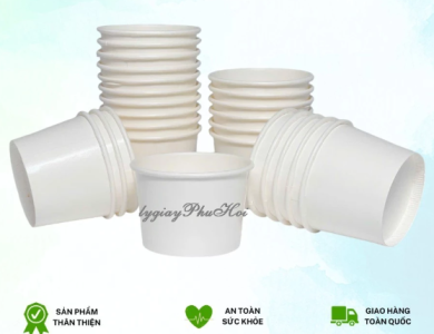 Tô Giấy Trắng 330ml